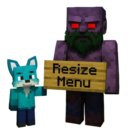 Resize menu